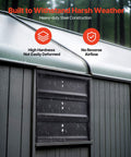 Beefy 10 Inch Wall Mounted Attic Exhaust Fan With 900 CFM And Stepless Variable Speed Control Automatic Shutter on shed
