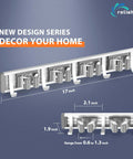 Wall Mounted Broom Holder With 4 Racks And 5 Hooks For Garage Kitchen Laundry Room Storage Organizer, size details.