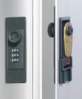 Wall Mounted Key Cabinet With Combination Lock in Heavy Duty Brushed Aluminum Box for Mega Secure Easy Key Organization