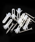 Clear Acrylic Sign Standoffs Half Inch By Half Inch with Four Millimeter Cap and Eleven By Seven Point Five Millimeter Thread screws and anchors