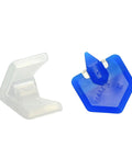 Wall Patch Kit For Small Anchor Holes No Spackle No Sanding No Sprays Easy Sticker Application with blue and clear patches
