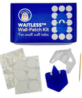 Wall Patch Kit For Small Anchor Holes No Spackle No Sanding No Sprays Easy Sticker Application product image with components