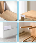 40 Piece Headboard Wall Protector Set With 15Mm And 5Mm Thick Cushions, Layerable White Bumpers for bed and furniture protection.