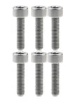 ✝️ Wanyifa Titanium Ti M3 x 6 8 10 12 15 18mm DIN912 Hexagon Square Head Bolt Screws Pack of 6, visible close-up on white background.