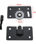 2 Pack 85x45mm Wardrobe Sliding Door Pulleys With Grooved Wheels For Cabinets And Display Cabinets, Stainless Steel Door Hardware Caster Set