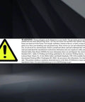 Warning label on E6011 1/8 Inch Arc Welding Rod packaging with safety instructions.
