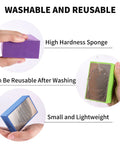 Six Piece Diamond Hand Polishing Pads Set 60 To 1000 Grit For Tile Glass Stone shown with durability features.