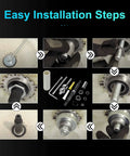 Installation steps for Washer Bearing Tool Kit and Tub Seal Replacement for Whirlpool Cabrio and Maytag Bravos XL Washers.