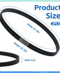 Washer Drive Belt for GE/Hotpoint Washing Machines Parts AP6328256 PS12299369 dimensions diagram showing inner diameter 21.2in