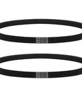 Two Washer Drive Belts for GE/Hotpoint Washing Machines Parts AP6328256, PS12299369, 4587903, 290D1101P005, black rubber construction