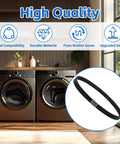 Washer Drive Belt for GE/Hotpoint Washing Machines Parts AP6328256 shown with washer units in laundry room setting.