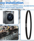 Washer Drive Belt for GE/Hotpoint Washing Machines Parts AP6328256, PS12299369, installation guide with washer and belt images