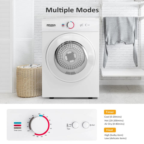 Two in one space saving washer and dryer combo that handles up to 17.8 lb wash and 10.6 lb dry, featuring multiple modes and controls