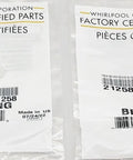 Washer Lid Hinge Bearing Set of Two Genuine OEM New in Original Factory Packaging