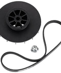 Washer Motor Pulley And Belt Kit One Half HP With Nut For GE Models Replacement Part 4975025 4455970 WH03X32217 WH01X24180 Includes Nut And Belt