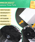 Washer One Half Horsepower Motor Pulley And Belt Nut Set For GE Washers Replacement Part Kit Compatible With WH03X32217 WH01X24180