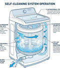 Diagram of 4.5 Cu Ft Top Load Washer With Triple Action Impeller For Tough Dirt And Stains Reducing Laundry Time