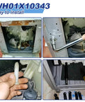 Washer Shock Absorber Kit With Four Shocks And Four Pins For GE General Electric And Kenmore Washers Easy Drop In Install guide