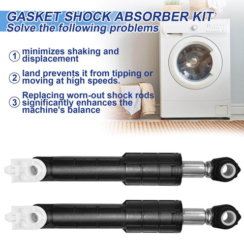 Washer Shock Absorber Kit With Four Shocks And Four Pins For GE General Electric And Kenmore Washers Easy Drop In Install