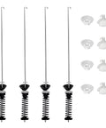 Washer Suspension Rods Kit 4 OEM Replacement Compatible With Maytag Kenmore Whirlpool MVW7232HW0 WTW7120HW0 WTW8127LC0 Includes W11187091 PD00065760 AP6976426