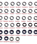 Assorted High Pressure Washer Repair Water Seal Set 12x20x5mm 12x18x5mm 12x20x5.3mm variety of sizes shown