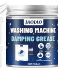 High Performance Damping Grease For Washing Machines And Mechanical Equipment, Synthetic Dampening Lubricant Reducing Vibration And Wear, Ideal For Washers Telescopes Cameras And Mechanical Buffers, 100g Transparent with brush and scraper