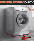 Washing machine on Furniture Lifter Tool & Furniture Moving Sliders Set 360° Rotating Wheels Up to 220 lbs with Smooth Glide design