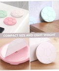 Protective Pads For Washing Machine And Home Use Anti Collision Door Handle Bumpers Durable Noise Dampening Muffler Pads 5 Pack With Strong Adhesive Random Colors displayed in pink, green, and white.
