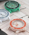 Watch cases for Blancpain X Swatch Fifty Fathoms with Must Have Watch Link Repair Kit With Screw Tube Bar Ear Rod, hex key, and tools