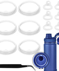 Leak Proof Lid Gasket Replacement Kit For Actives Water Bottles 24 Oz Rubber Seal Ring O Rings 12 Pack 6 X 4.5cm With Tweezer