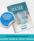 Free eBook 'Complete Guide to Water Hardness' with Varify Water Hardness Test Kit, showcasing water management tips.