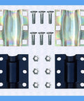 Water Pipe Repair Clamp For 0.79 To 0.86 Inch Pipes 4 Inch Long Leak Sealer Steel Plates Rubber Liners Six Bolts