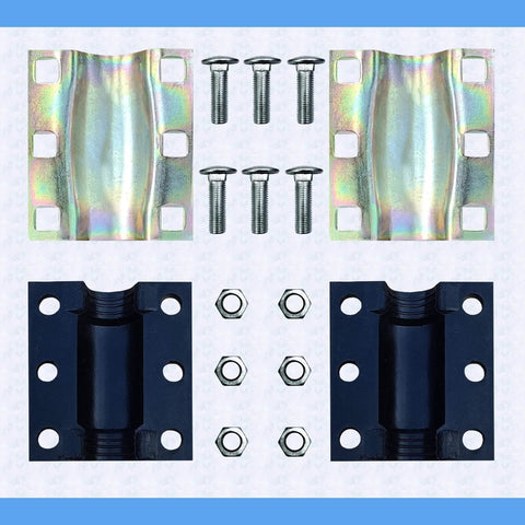 Water Pipe Repair Clamp For 0.79 To 0.86 Inch Pipes 4 Inch Long Leak Sealer Steel Plates Rubber Liners Six Bolts