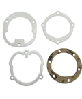 21951346 Flexible Water Pump Impeller kit gaskets for Volvo Penta, view of four round gaskets in white and brown material