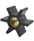 Water pump impeller kit replacement compatible with Joh Jab, Volvo, Fischer Panda, Onan and Universal engines showing 6 blade neoprene impeller