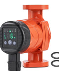 High Efficiency Hot Water Recirc Pump 16 GPM 110V 42W with 1 Inch NPT Flange EMC Auto Circulation VEVOR 007E2F2 front view