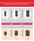 Emergency Pipe Water Stopper Kit With Hot Melt Seal Needle And Stop Pin For Quick Plumbing Leak Repair needle sizes illustration