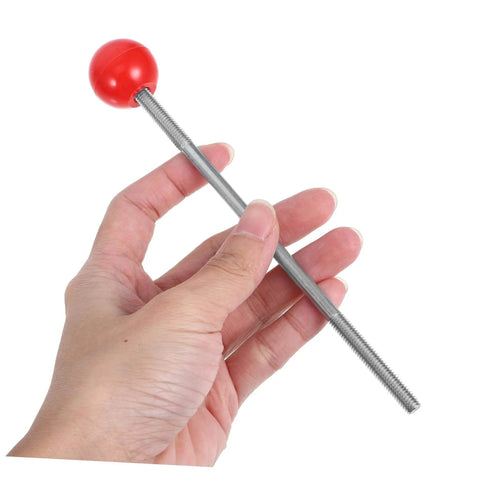 Hand holding Emergency Water Stopper Kit for Plumbing Tools and Pipe Repair Quick Fix No Drain Needed with red stopper ball