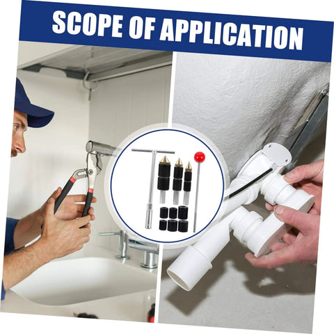 Water Stopper Tool Kit For Plumbing Emergency Leak Repair With Wrench And Pins Built Tough From Stainless Steel Copper And Rubber