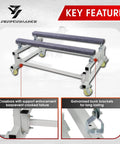 Watercraft PWC Dolly Boat Stand And Storage Trailer Cart With Adjustable Bunks, 4 Casters And 2 Brakes, Heavy Duty Steel With White Coating