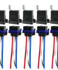 4 Pin 80 60 Amp 12V DC Waterproof Relay Kit SPST Automotive Relays Pack Of 5 with wiring and load terminals