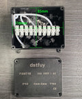 IP68 Waterproof Electrical Box With 24A Barrier Terminals, 10 Position Terminal Block, ABS Plastic Black Junction Box Kit With PG9 Cable Glands