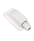 Waterproof Single Wire Cable Entry Gland Box For Roof Solar Panels And Marine RV Caravan Boat, ABS Plastic, White Finish