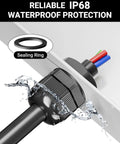 Ten Pack One Half Inch NPT Cable Glands Nylon Waterproof IP68 Cord Connectors PA66 For Electrical Boxes With Strain Relief Grommets
