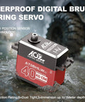 40KG Waterproof RC-Steering-Servo High-Torque - Full Metal Gear Brushless Digital Servo for 1/10 RC Car, Control Angle 180° (A73BHLW V2) shown against muddy terrain