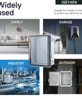 IP67 Waterproof Electrical Junction Box With Clear ABS Plastic Enclosure for outdoor garden use installed view