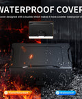 Waterproof cover of 12V Automotive Relay Box Kit With 6 Way Relays And 14 ATC ATO Blade Fuses, flame retardant and waterproof