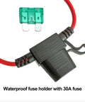 Electric Fuel Pump Relay Kit With Wiring Harness Bypass 40 Amp Waterproof Switch Heavy Duty Long Wires Universal Fit For 12V Systems Keeps Your Fuel Pump Voltage Steady And Pressure On Point Pn 30247 waterproof fuse holder with 30A fuse