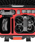Hard Case For Avata 2 Drone Combo Waterproof Travel Case Fits DJI Goggles 3 RC Motion 3 with drone, goggles, batteries.