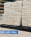 Heavy Duty Plastic Pallets For Basement Storage Waterproof HDPE Grids Lightweight Floor Pallets 25 By 28.7 By 5.7 Inches Built Tough For Garage Supermarket Basement Racks 2 Pack